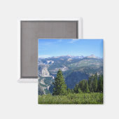 Blick vom Glacier Point, Yosemite, CA Magnet (Vorderseite/Rückseite)