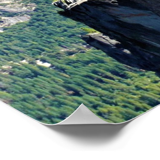 Blick vom Glacier Point, Yosemite, CA Poster (Ecke)