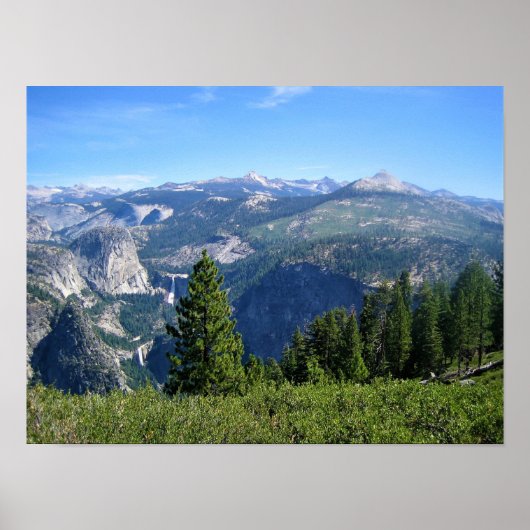 Blick vom Glacier Point, Yosemite, CA Poster (Vorne)