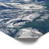 Blick vom Glacier Point, Yosemite, CA Poster (Ecke)