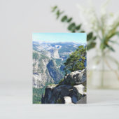 Blick vom Glacier Point, Yosemite, CA Postkarte (Stehend Vorderseite)