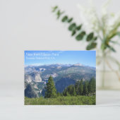 Blick vom Glacier Point, Yosemite, CA Postkarte (Stehend Vorderseite)
