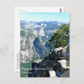 Blick vom Glacier Point, Yosemite, CA Postkarte (Vorne/Hinten)