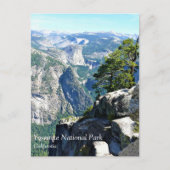 Blick vom Glacier Point, Yosemite, CA Postkarte (Vorderseite)