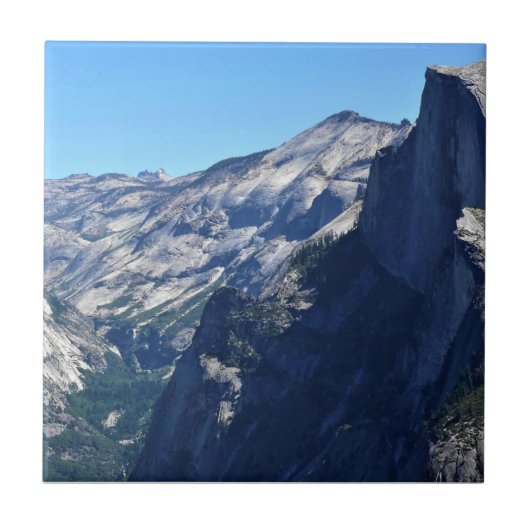 Blick vom Glacier Point, Yosemite, Kalifornien Fliese (Vorderseite)