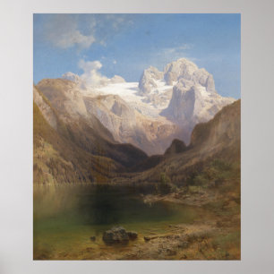 Blick vom Gosausee auf den Dachstein Poster