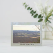 Blick vom Hawk Mountain Grußkarte Postkarte (Stehend Vorderseite)