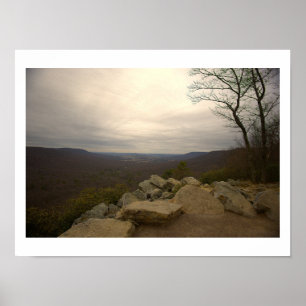 Blick vom Hawk Mountain Poster