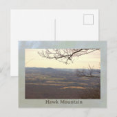 Blick vom Hawk Mountain Postkarte (Vorne/Hinten)