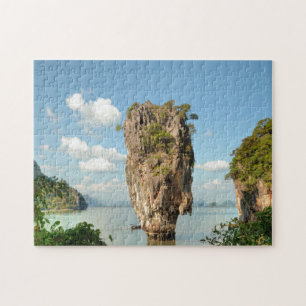 Blick vom Hügel der Ko Tapu-Insel in Thailand Puzzle