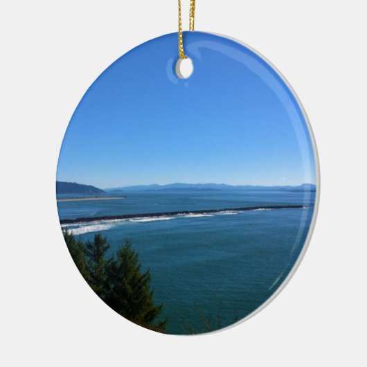 Blick vom Kap Enttäuschung Leuchtturm, WA Keramik Ornament (Links)