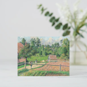 Blick vom Künstlerfenster Camille Pissarro Postkarte