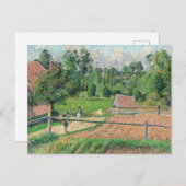 Blick vom Künstlerfenster Camille Pissarro Postkarte (Vorne/Hinten)