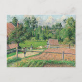 Blick vom Künstlerfenster Camille Pissarro Postkarte (Vorderseite)