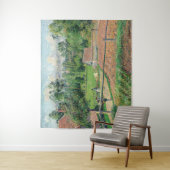 Blick vom Künstlerfenster Camille Pissarro Wandteppich (Beispiel)
