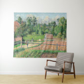 Blick vom Künstlerfenster Camille Pissarro Wandteppich (Beispiel (Horizontal))