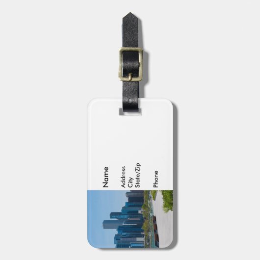 Blick vom Marinestreff Gepäckanhänger (Vorderseite vertikal)