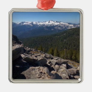 Blick vom Mitchell Peak im Sequoia National Park Ornament Aus Metall