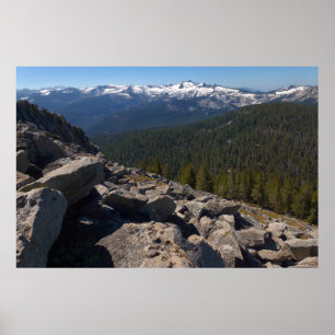 Blick vom Mitchell Peak im Sequoia National Park Poster