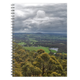 Blick vom Mount Buninyong Spiral Notebook Notizblock