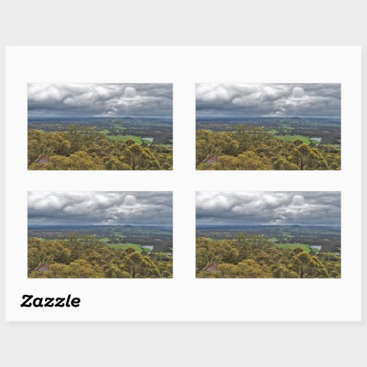 Blick vom Mount Buninyong Stickers (Blatt)