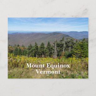Blick vom Mount Equinox in Vermont Feiertagspostkarte