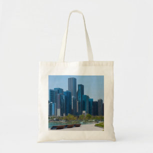 Blick vom Navy Pier Tragetasche