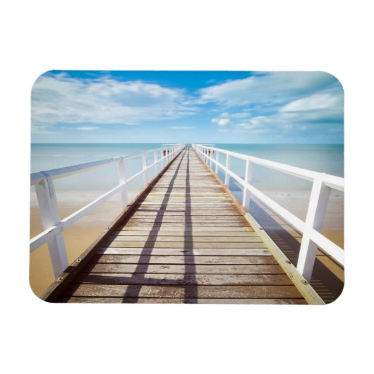 Blick vom Pier über Meer Magnet (Horizontal)