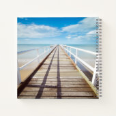 Blick vom Pier über Meer Notizblock (Rückseite)