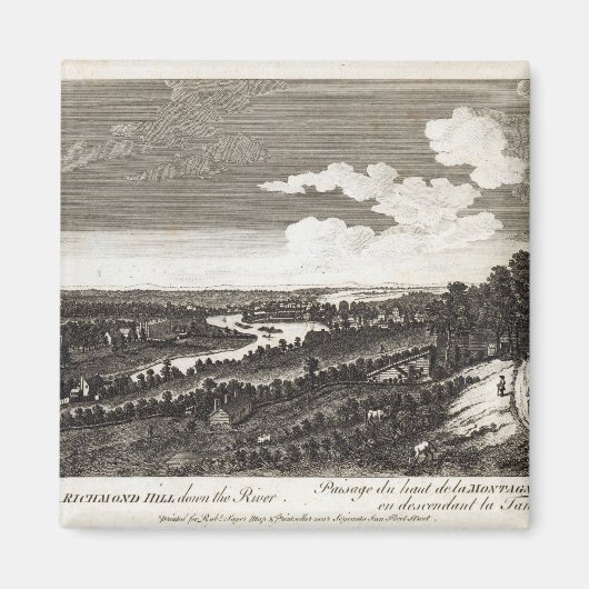 Blick vom Richmond Hill auf den Fluss Magnet (Vorne)