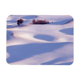 Blick vom Steptoe Butte auf rollende Hügel bedeckt Magnet