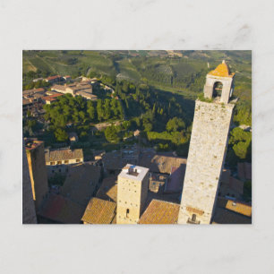 Blick vom Turm, San Gimignano, Siena, Toskana Postkarte