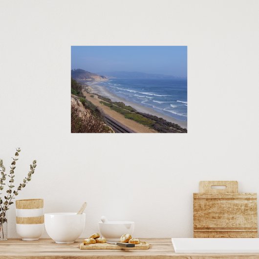 Blick vom Weg (Del Mar) Poster (Küche)