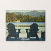 Blick von Adirondack-Stühlen in den Adirondacks, N Puzzle (Horizontal)