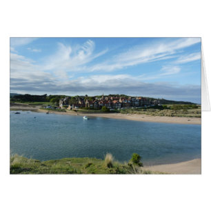 "Blick von Alnmouth aus dem Hügel"