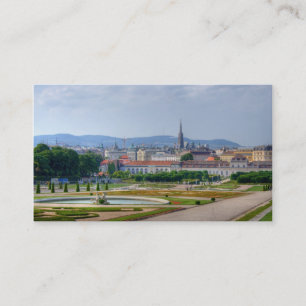 Blick von Belvedere über Wien Österreich Visitenkarte