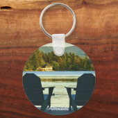 Blick von den Adirondack-Stühlen in den Adirondack Schlüsselanhänger (Vorderseite)
