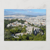 Blick von der Athener Akropolis Postkarte (Vorderseite)
