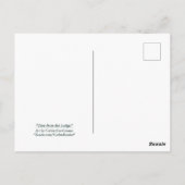 "Blick von der Lodge." Postkarte (Rückseite)