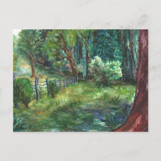 "Blick von der Lodge." Postkarte (Vorderseite)