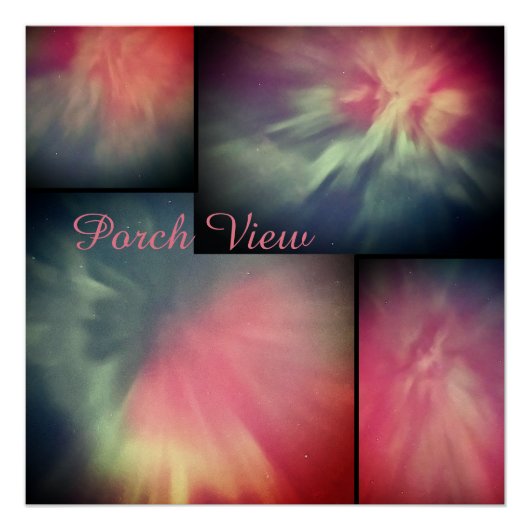 Blick von der Veranda / Corona / Poster (Vorderseite)