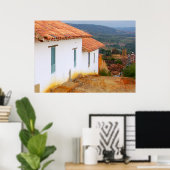 Blick von einem Hill Poster (Heimbüro)