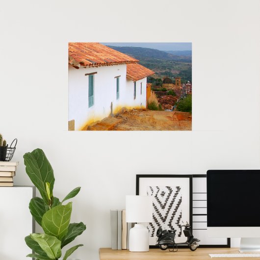 Blick von einem Hill Poster (Heimbüro)