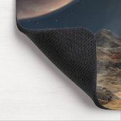 Blick von einem hypothetischen Mond im Orbit Mousepad (Ecke)