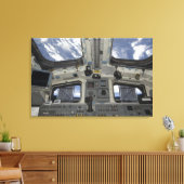 Blick von innen auf das Cockpit Leinwanddruck (Insitu (Wohnzimmer))