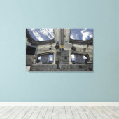 Blick von innen auf das Cockpit Leinwanddruck (Insitu (Holzboden))