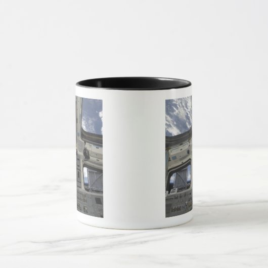 Blick von innen auf das Cockpit Tasse (Zentrum)