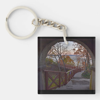 Blick von innen gesehen schlüsselanhänger