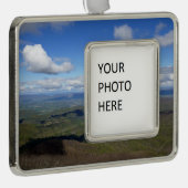 Blick von Marias Felsen Rahmen-Ornament Silber (Rechts)