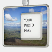 Blick von Marias Felsen Rahmen-Ornament Silber (Links)